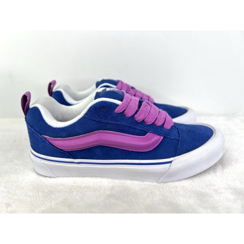 Vans Knu Skool Sneakers Shoes Vibrant Blue Purple White Mens Size 7.5 / Womens 9